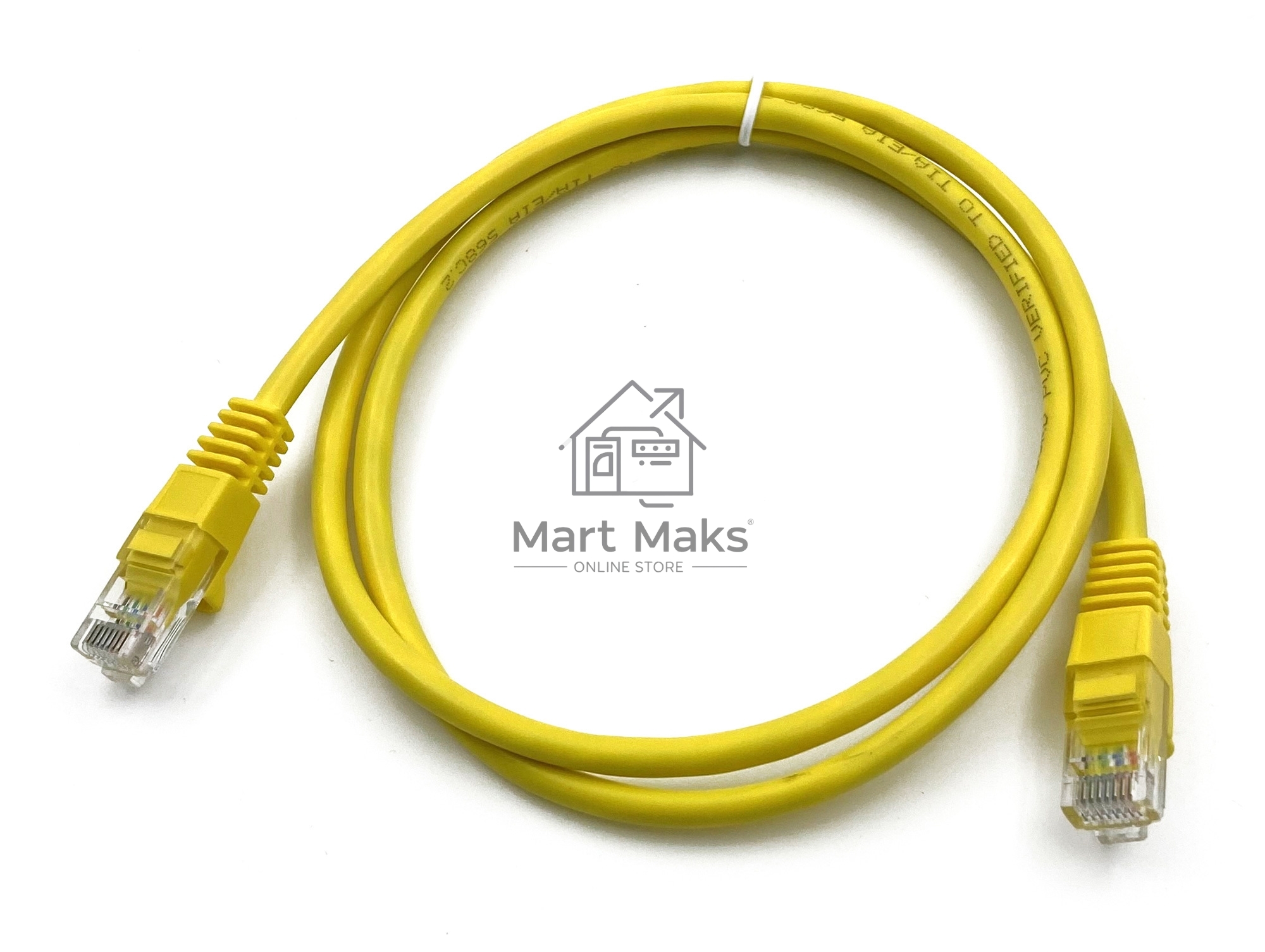 Патч-корд Buro cat5E 1м желтый RJ-45 (m)-RJ-45 (m)