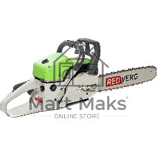 Бензопила RedVerg RD-GC45-16. 1800 Вт,2.40 л.с.,45,0 см3, длина шины 40 см