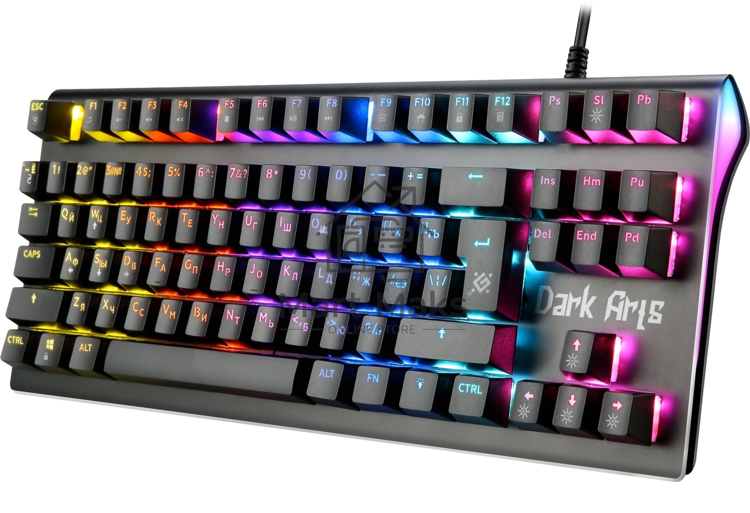Клавиатура Defender Dark Arts GK-375 проводная, USB, черный