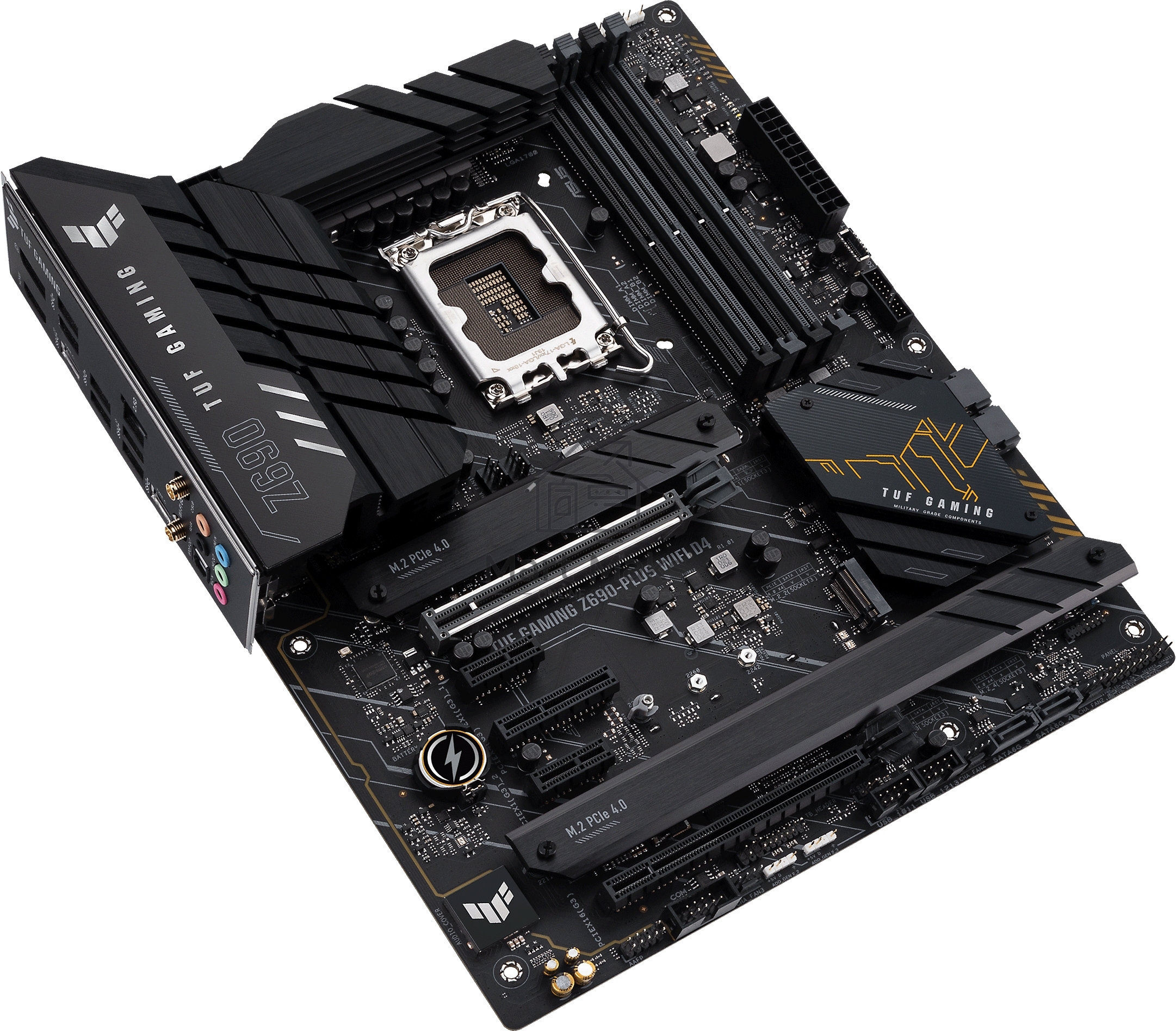 Материнская плата ASUS TUF GAMING Z690-PLUS WIFI, LGA1700, Z690, 4*DDR5, DP+HDMI, CrossFireX, SATA3 + RAID, Audio, Gb LAN, USB 3.2*8, USB 2.0*2, COM*1 header (w/o cable), ATX; 90MB18V0-M0EAY0