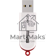 Флешка USB Silicon Power R/W 64Gb LuxMini 320 SP064GbUF2320V1W USB 2.0 белый