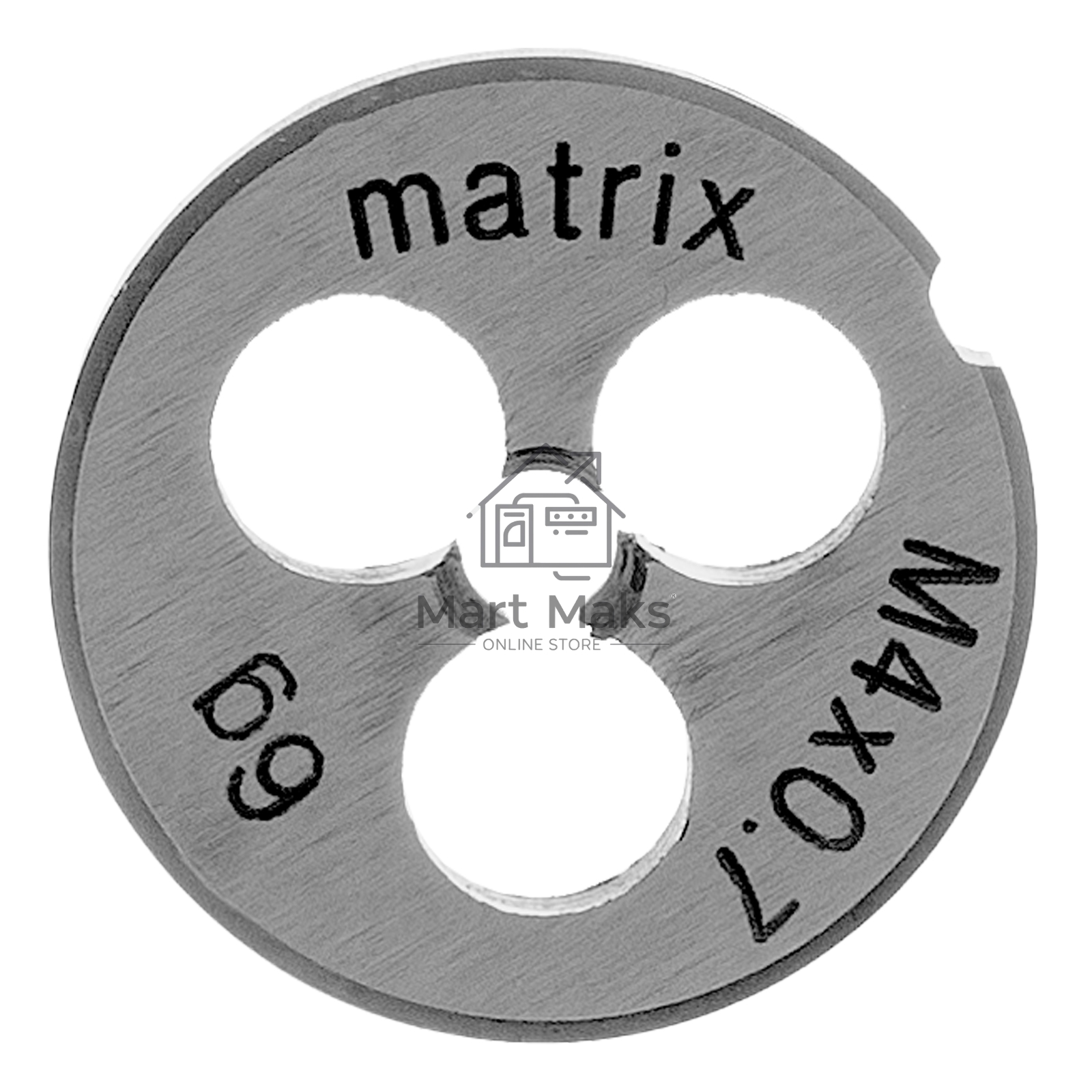 Плашка MATRIX М4x0,7 мм, Р6М5 77071