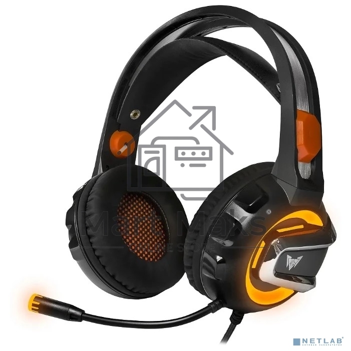 Гарнитура игровая CROWN CMGH-3003 Black&orange