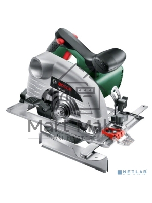 Пилы, Станки Bosch PKS 40 06033C5000 Ручная дисковая пила 850 Вт, глубина пропила под углом 90°: 0-40 мм, глубина пропила под углом 45°: 0-26 мм. Направляющая пластина 120 х 260 мм, масса 2,