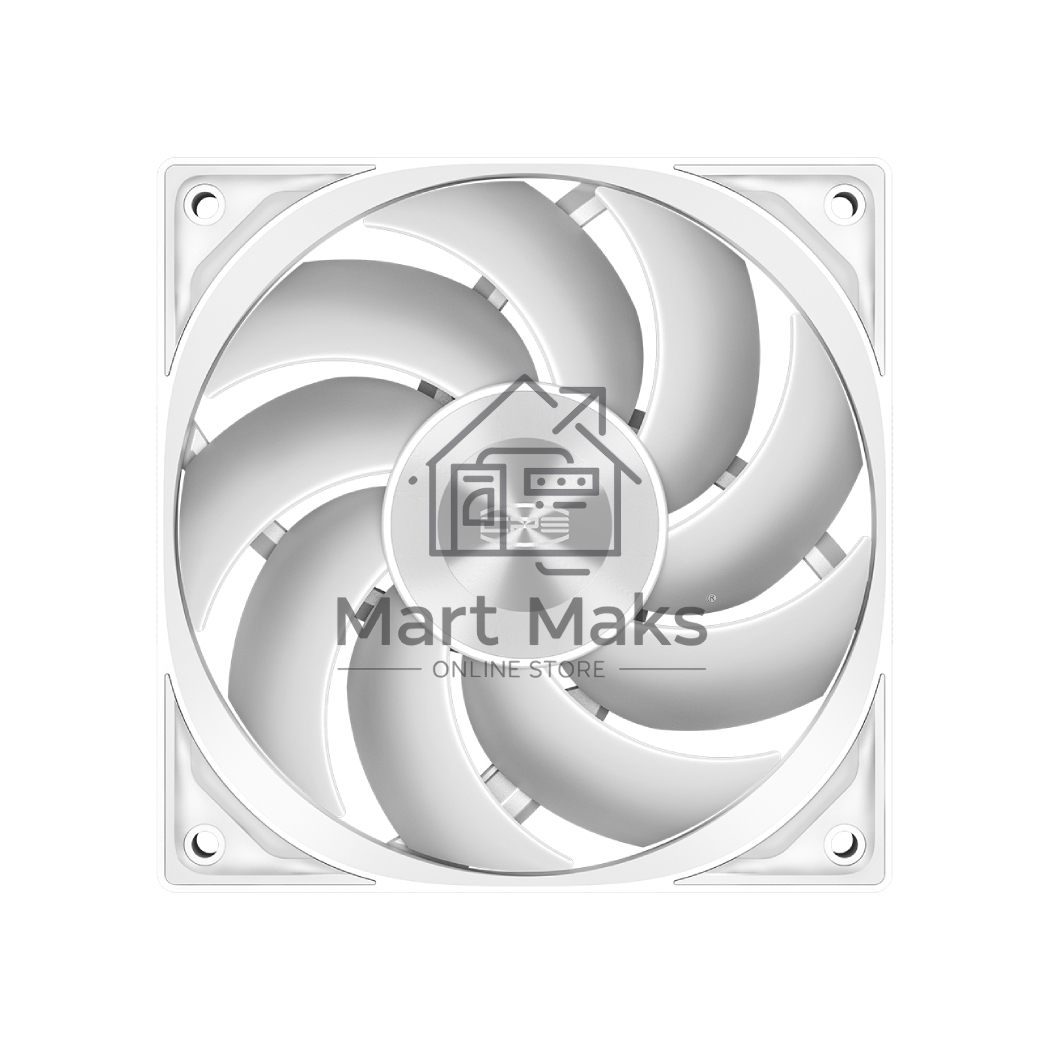 Кулер для корпуса PCCooler F5R120 белый 120мм 2000rpm 30db 4-pin