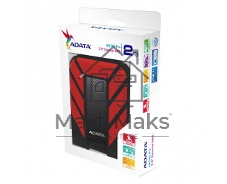 Внешний жесткий диск ADATA2Tb Adata HD710P AHD710P-2TU31-CRD черный/красный (2.5