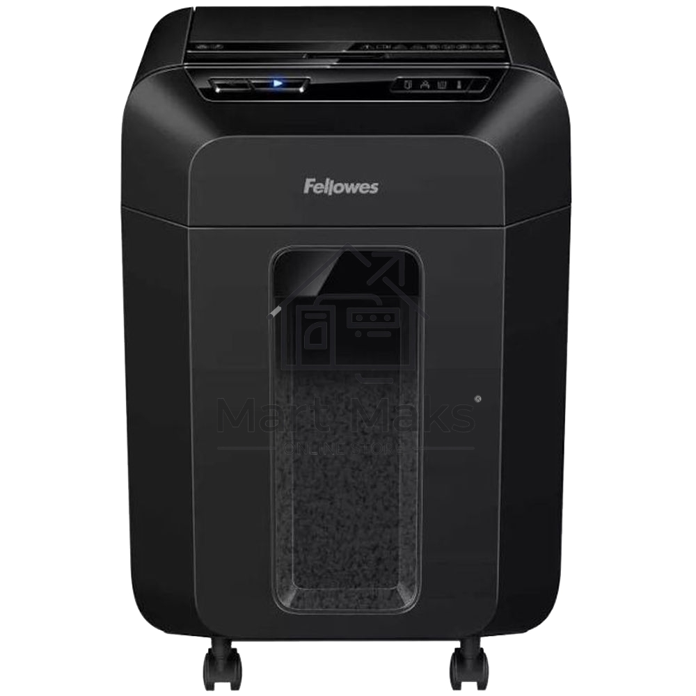 Шредер Fellowes AutoMax 80M FS-46215, минирезка, DIN P-4, 4х12 мм, автоподача 80 лст., 17 лтр., автореверс, уничт.: скобы, скрепки, пл. карты