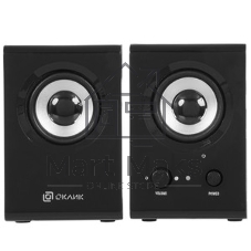 Акустическая система Oklick OK-160 2.0 черный 6Вт