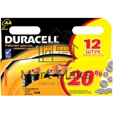 Батарейка DURACELL LR6-12BL BASIC (12 шт. в уп-ке)