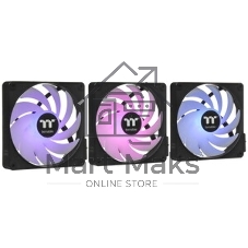Вентилятор для корпуса Thermaltake CT140 EX Sync ARGB 140х140x25 черный 4-pin 30.7дБ (упак.:3шт) (CL-F182-PL14SW-A) Ret