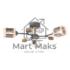 Светильник Ambrella light TR3033231/3 GR/LW/SM серый/светлое дерево/дымчатый E27*3 max 60W D700*180