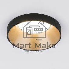 светильник встраиваемый/ золото черный