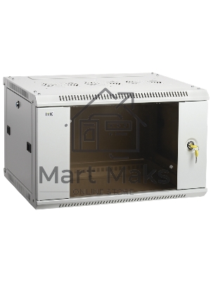 Шкаф LINEA W 15U 600x450 мм дверь стекло, RAL7035 ITK