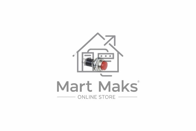 Выключатель-кнопка металл 220V 2А (2с) (ON)-OFF Ø10.2 красная Mini Rexant