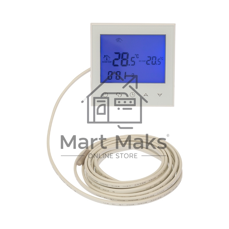 Терморегулятор с автоматическим программированием и сенсорными кнопками R100W (белый) Rexant