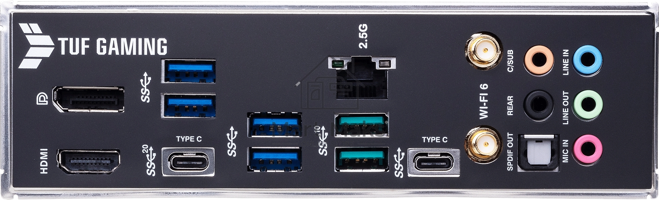Материнская плата ASUS TUF GAMING Z690-PLUS WIFI, LGA1700, Z690, 4*DDR5, DP+HDMI, CrossFireX, SATA3 + RAID, Audio, Gb LAN, USB 3.2*8, USB 2.0*2, COM*1 header (w/o cable), ATX; 90MB18V0-M0EAY0