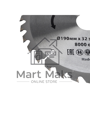 Диск пильный 190 мм х 32 зуб х 30/20 мм Kranz