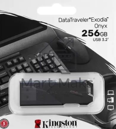 Флешка USB R/W R/W Kingston 256Gb DataTraveler Exodia Onyx DTXON/256Gb USB3.2 черный
