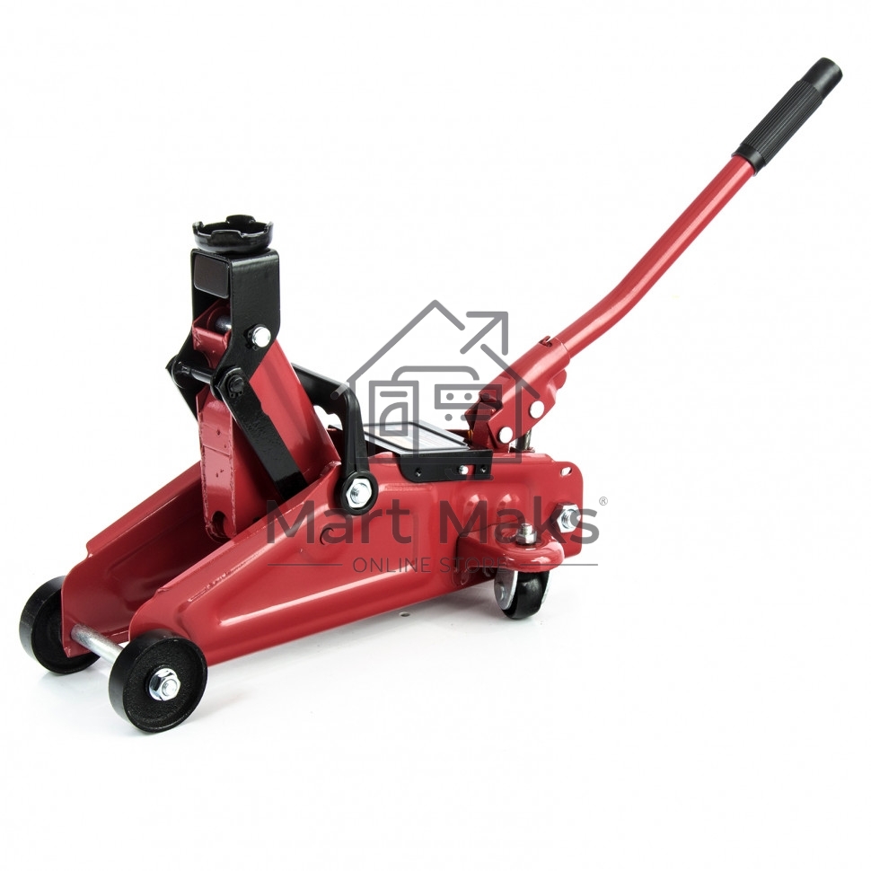 Домкрат SPARTA 510084 подкатный 2т h подъема 140–295мм в пласт. кейсе compact