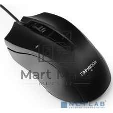 Мышь проводная Гарнизон GM-115 черный, 800 dpi, USB, кнопки - 3