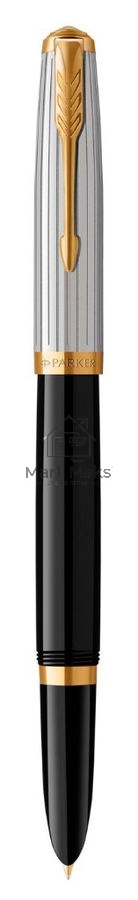Ручка перьевая Parker 51 Premium (CW2169030) Black St.Steel GT F сталь нержавеющая, подарочная коробка