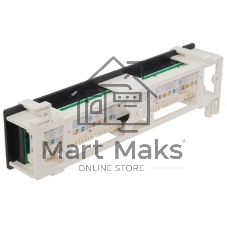Монтажное оборудование Hyperline PPW-12-8P8C-C5e Патч-панель настенная, 12 портов RJ-45(8P8C), категория 5е, с подставкой