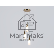 Светильник Ambrella light LH55272/3 BS/FR латунь/белый матовый E14 max 40W D230*1200
