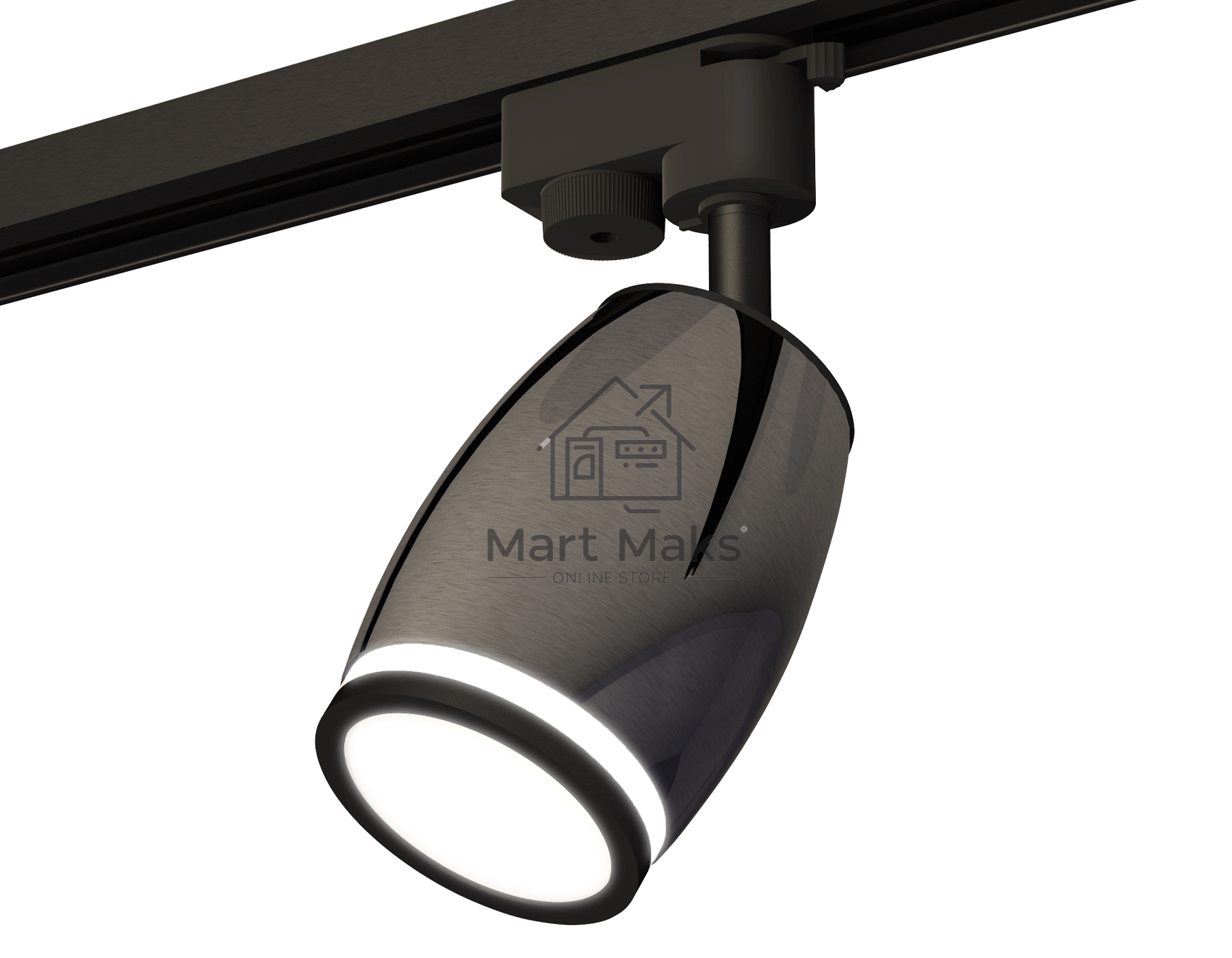 Светильник Ambrella light XT1123011 DCH/SBK/FR черный хром/черный песок/белый матовый MR16 GU5.3 (A2521, C1123, N7121)