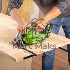 Циркулярная пила аккумуляторная GreenWorks GD24CS165, 24V, бесщеточная, 57 мм, без АКБ и ЗУ (1501607)
