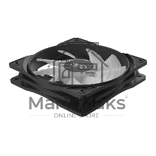 Вентилятор для корпуса DEEPCOOL RF120B черный, 120 мм, 1300 об/мин, 21.9 дБ, 3 pin