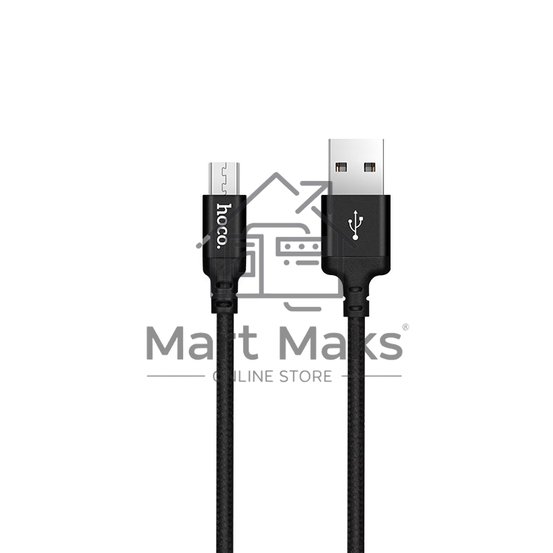 Кабель HOCO X14 USB 2.0, AM/microBM, черный, 1м