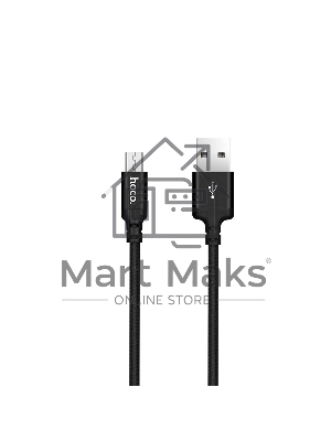 Кабель HOCO X14 USB 2.0, AM/microBM, черный, 1м