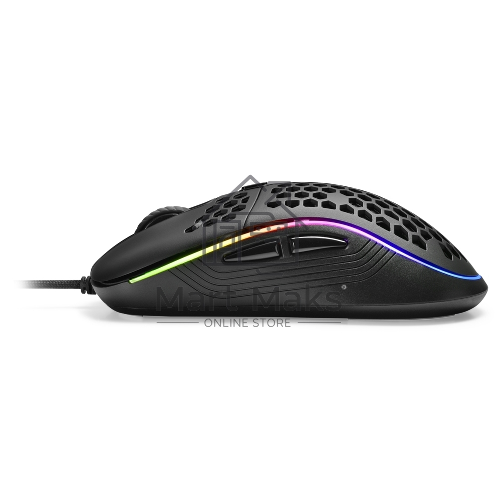 Мышь проводная Sharkoon Light2 S черный, 6200 dpi, USB, кнопки - 8