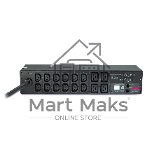 Блок распределения питания APC Rack PDU, Metered, 2U, 32A, 230V, (12) C13 & (4) C19