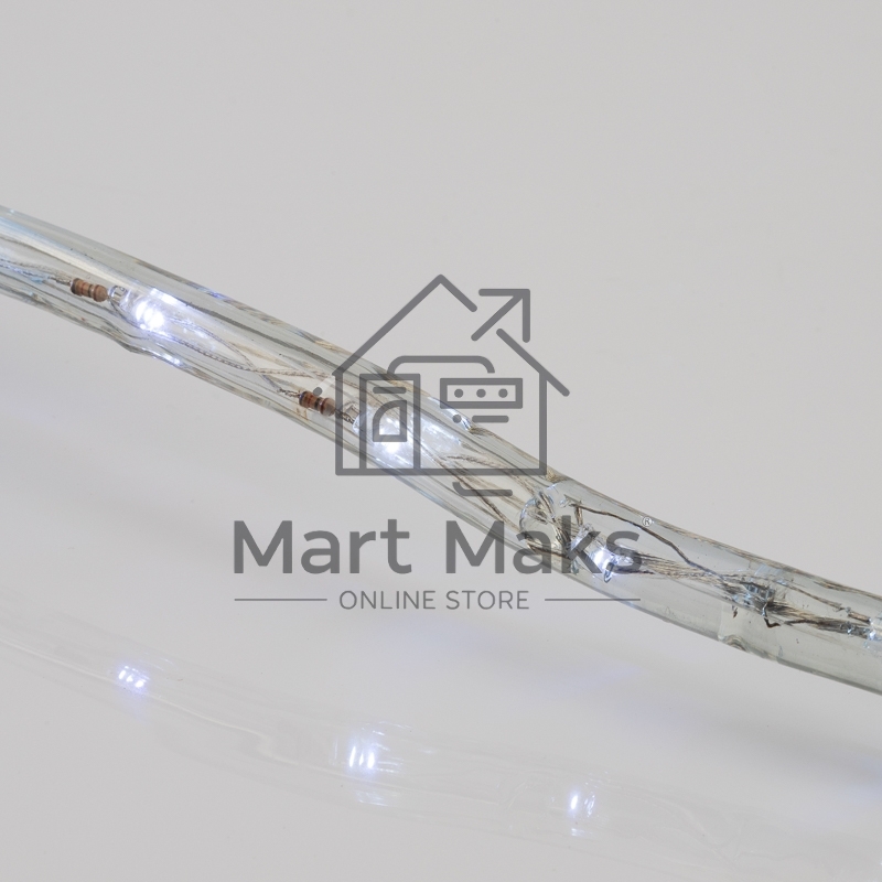 Дюралайт LED, фиксинг (2W), 24 LED/м, белый, 25 м