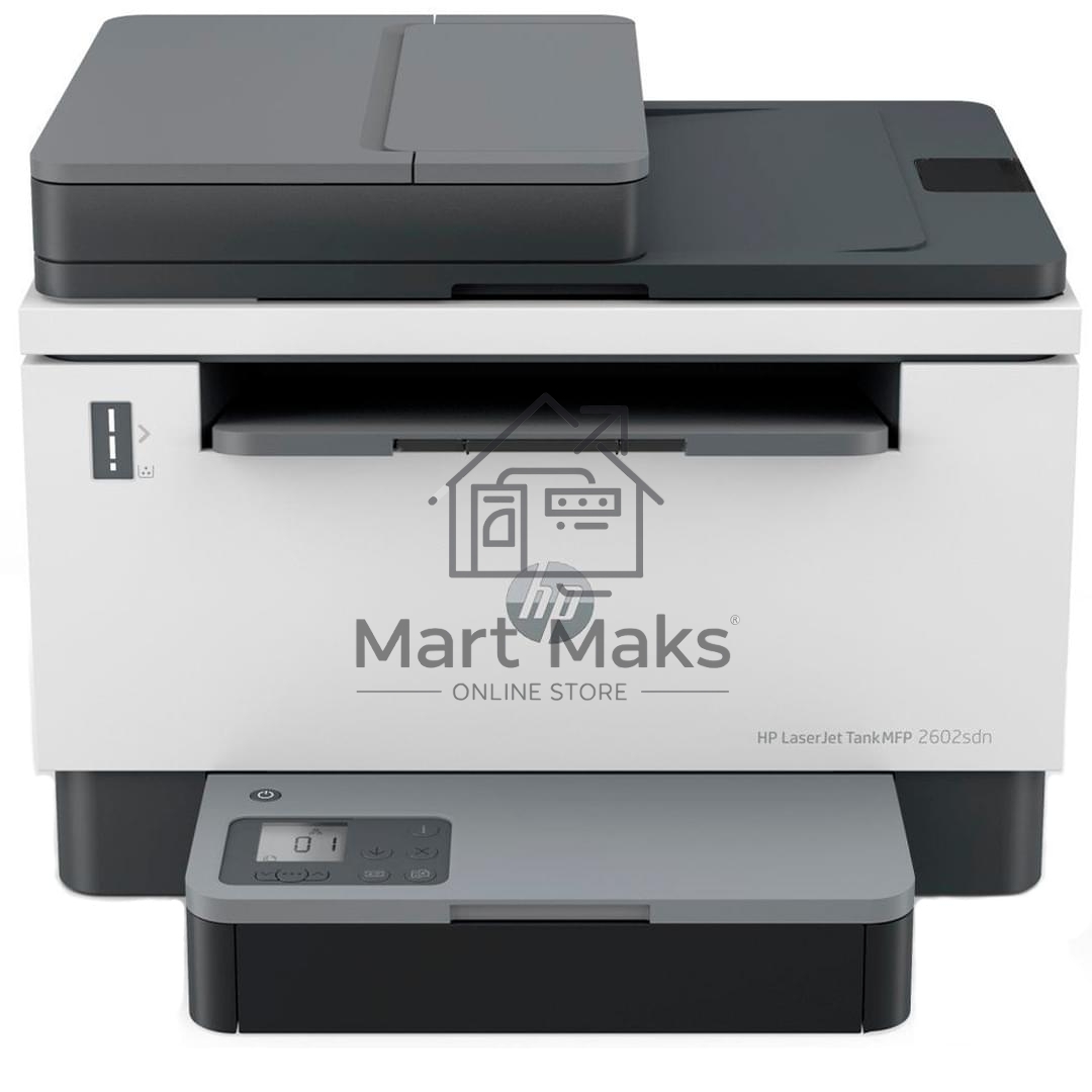 МФУ лазерный HP LaserJet Tank MFP 2602sdn (2R7F6A), A4, ч/б, печ. до 22 стр/мин., 600 x 600 dpi, Ethernet (RJ-45), USB 2.0