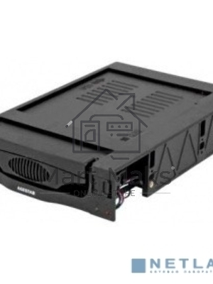 Сменный бокс для HDD AgeStar SR3P-SW-2F SATA пластик черный 3.5