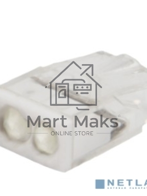 Экспресс-клемма с пастой Rexant СМК 2273-242, 2-проводная 0.5-2.5 мм², прозрачная, блистер (5 шт./уп.)