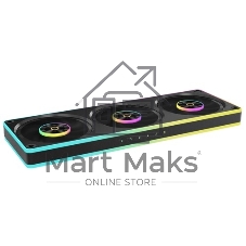 Вентилятор для корпуса Ocypus Sigma F36 BK ARGB, 3x120x120x25mm, 4-PIN PWM, 500-2200 RPM, 36 DBA MAX, FLUID DYNAMIC BEARING
