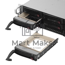 Корпус Supermicro CSE-826BAC4-R920LPB, 2U, 8 x SAS3 & 4 x hybrid NVMe 3.5 bays
