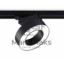 Трековый однофазный светодиодный светильник Ambrella light GL6868 BK черный LED 15W 4200K D115*80