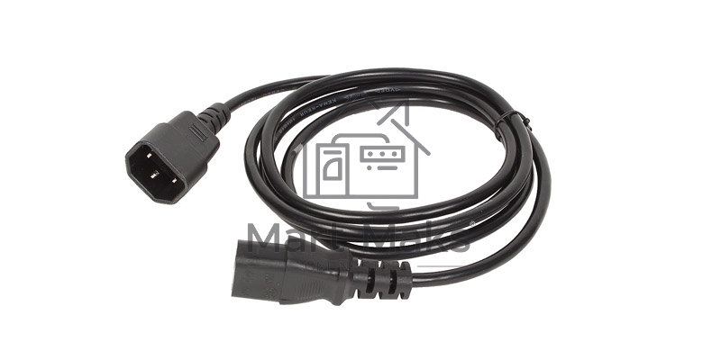 Кабель монитор - компьютер 220V (UPS -> устройство) VCOM <VDE> 3G*0.5mm (CE001-CU)1.8м