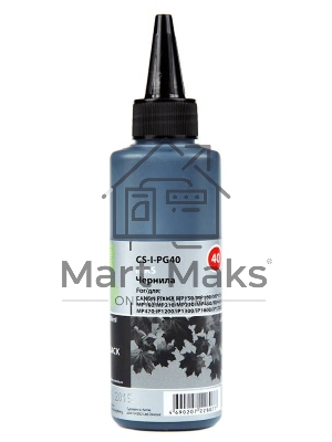 Чернила Cactus CS-I-PG40 черный (100мл) CANON PIXMA MP150/MP160/MP170/MP180/MP210