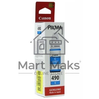 Чернила Canon GI-490C 0664C001 голубой (70 мл) для Canon Pixma G1400/2400/3400