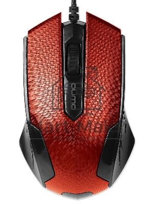 Мышь проводная Qumo Office M14 красный, 1000 dpi, USB, кнопки - 3