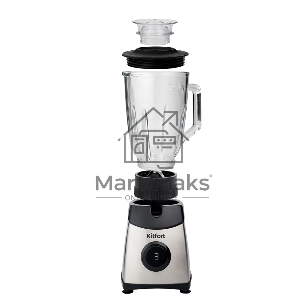 Блендер стационарный Kitfort KT-1394 550 Вт, серебристый