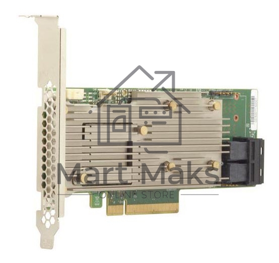 Контроллер MegaRAID 9460-8I SGL (05-50011-02), PCIe 3.1 x8 LP, SAS/SATA/NVMe, RAID 0,1,5,6,10,50,60, 8port(2 * int SFF8643), 2GB Cache, 3508ROC