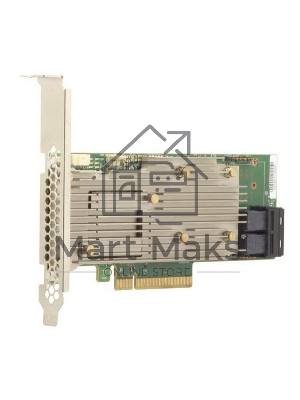 Контроллер MegaRAID 9460-8I SGL (05-50011-02), PCIe 3.1 x8 LP, SAS/SATA/NVMe, RAID 0,1,5,6,10,50,60, 8port(2 * int SFF8643), 2Gb Cache, 3508ROC