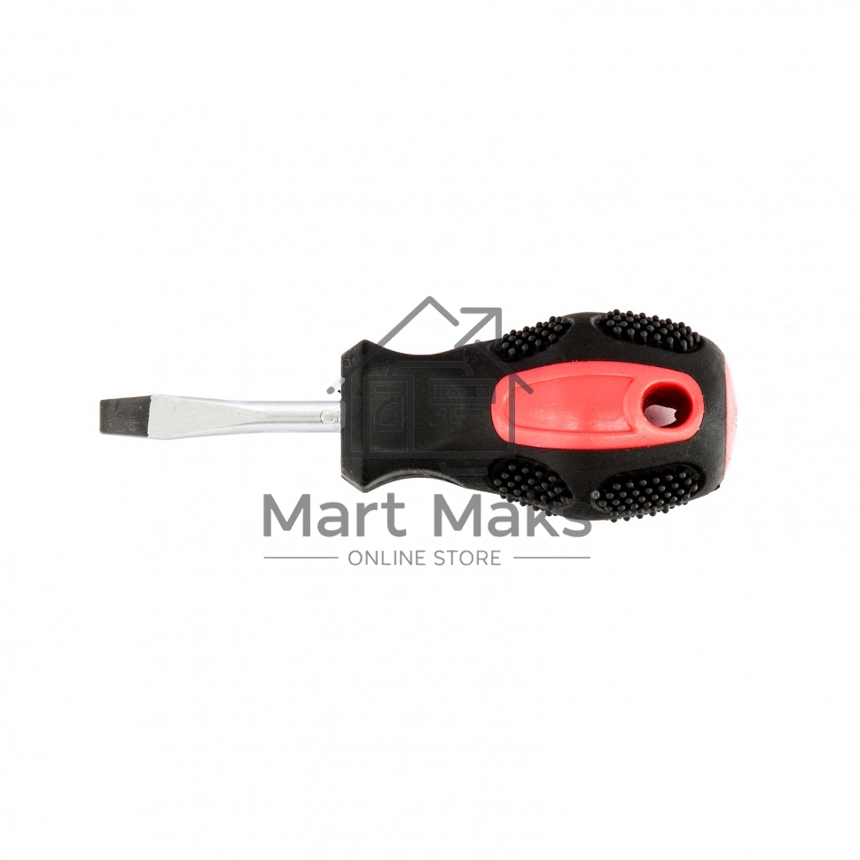 Отвертка Anti-Slip, SL5,0 х 38 мм, CrV, двухкомп. рукоятка Matrix