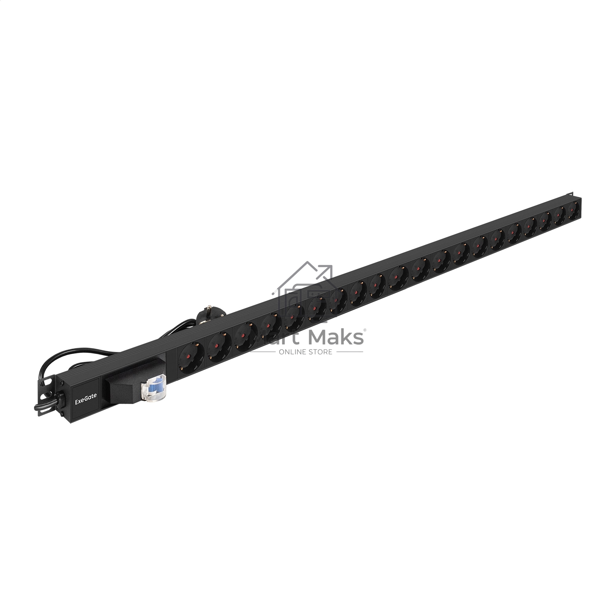 Блок розеток вертикальный ExeGate ServerPro PDU-V201 Al-20S-EU3-1P (19